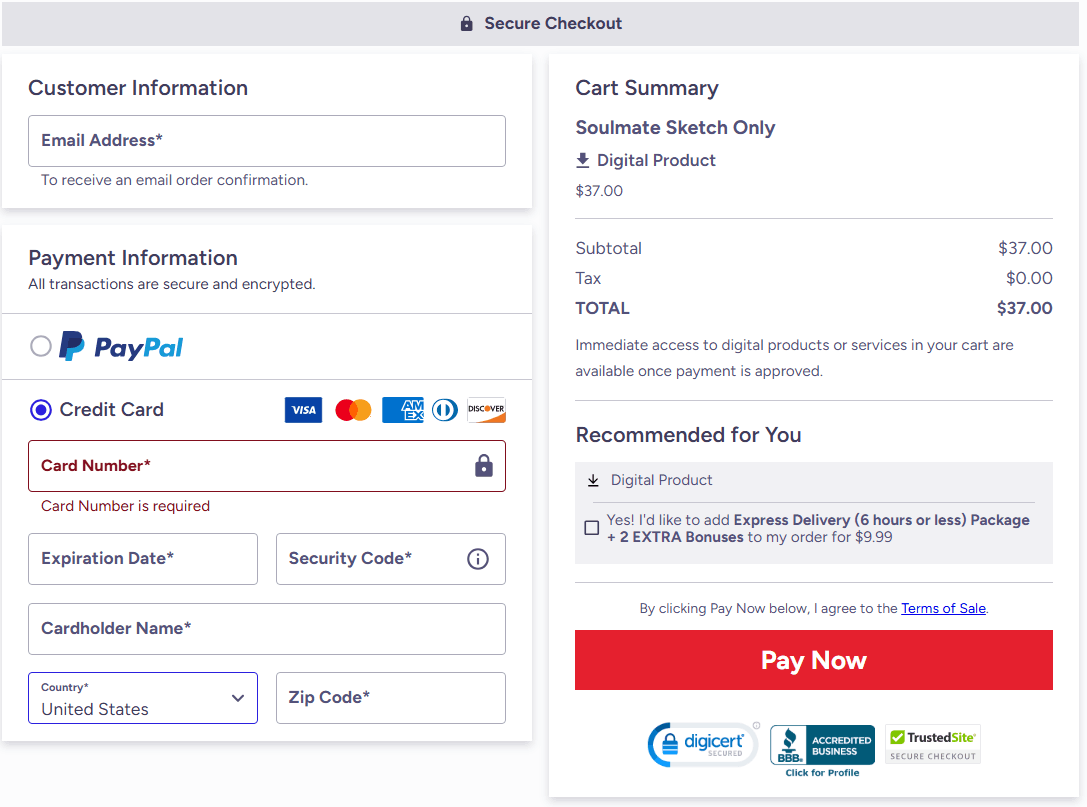 Tara Lunar’s Soulmate Sketch-checkout-page